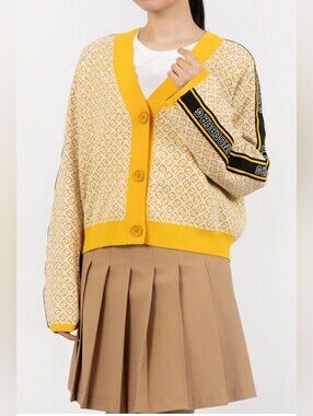 J. Lindeberg Yellow Button Cardigan Sz S